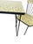 1960s Mid-Century Child’s Dinette Set With Yellow Crosshatch Laminate For Sale In Philadelphia - Image 6 of 18