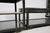1970s Hollywood Regency Black Lacquer and Chartreuse Leather Table Set For Sale In Los Angeles - Image 6 of 8