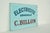 Wood French Wooden Double Sided Blue Electricite Sign For Sale - Image 7 of 8