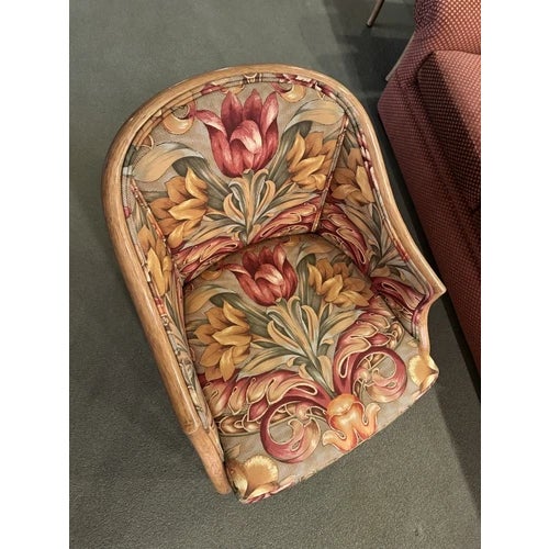 1960s 1960s Single McGuire Bamboo & Cane Upholstered Game Chair For Sale - Image 5 of 10