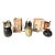 Three Japanese Vintage Tea Caddies by Noted Potters with Shifuku and Tomobako For Sale
