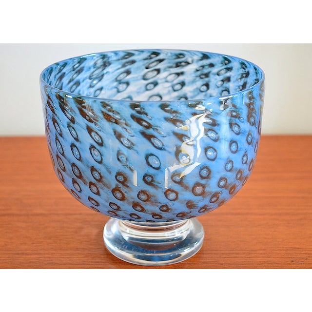Large Glass Art Bowl by Bertil Vallien for Kosta Boda For Sale - Image 3 of 6