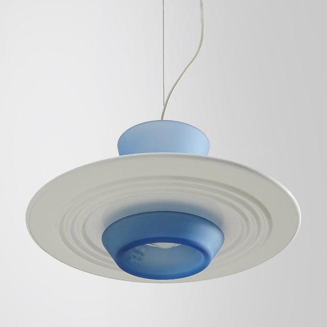 Zefiro Pendant Light by Giuseppe Ramella for Arteluce, 1980s For Sale - Image 6 of 13