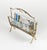 Mid-Century Modern Brass and Glass Magazine Rack from Fontana Arte, Italy, 1950s For Sale - Image 12 of 17
