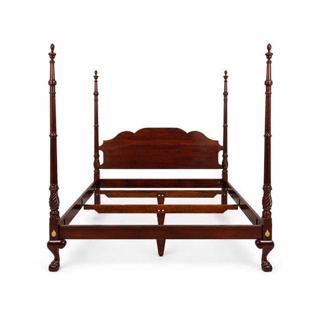 Age: Approx: 30 Years Old Details: Solid Cherry High Quality Construction Ball & Claw Feet 18 C. Design Chippendale Style...
