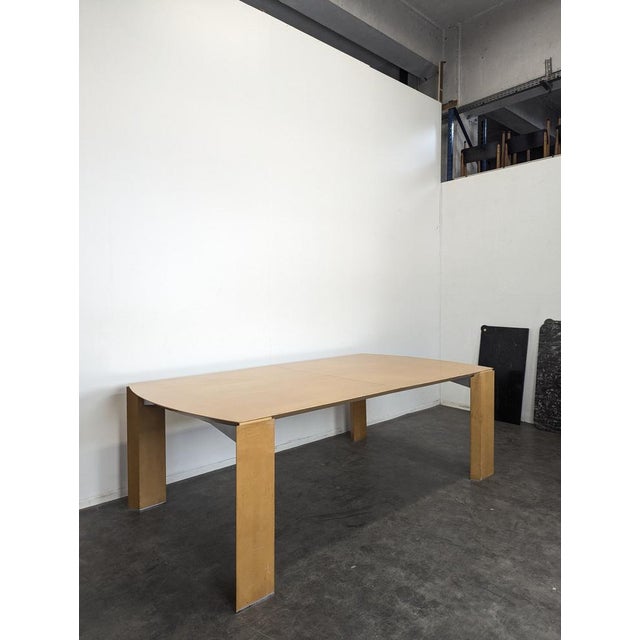 Conference Table in Maple Veneer, 1980s, in Very Good conditions.