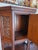 Brown Gothic Oak French Highly Carved Liquor Cabinet With Gothic Foliage and Original 1880s Key For Sale - Image 8 of 13