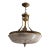 Vintage French Alabaster and Brass Chandelier For Sale