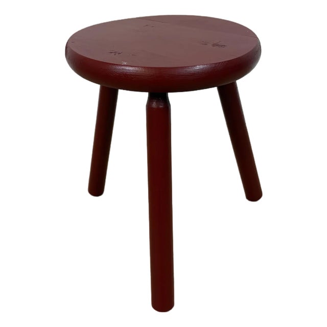 Dutch Wood Stool, 1960s For Sale