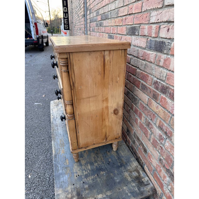 19th Century 2 Over 2 Pine Chest of Drawers For Sale - Image 10 of 11