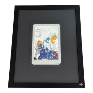 Salvador Dalí – "The Builder" (El Constructor) Rare 1970 .925 Sterling Silver Plated Serigraph Professions of Man Suite | Custom Gallery Framed