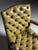 Office Chair in Green Upholstered Leather For Sale - Image 15 of 18