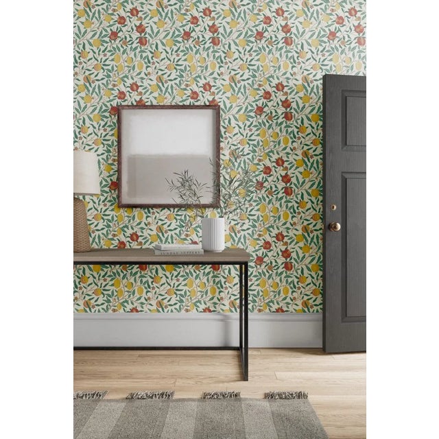 First produced as a wallpaper in 1864 Fruit is one of Morris‚Äôs earliest designs. Displaying an abundance of ripened...