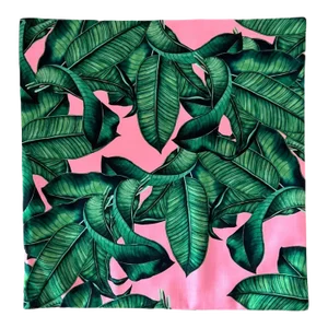 Contemporary 18 X 18 Banana Leaf Pillow Cover Christi Tasker Miami