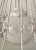 Mid-Century Modern Mid 20th Century Mid Century Modern White Twisted Metal Pendant Light For Sale - Image 3 of 13