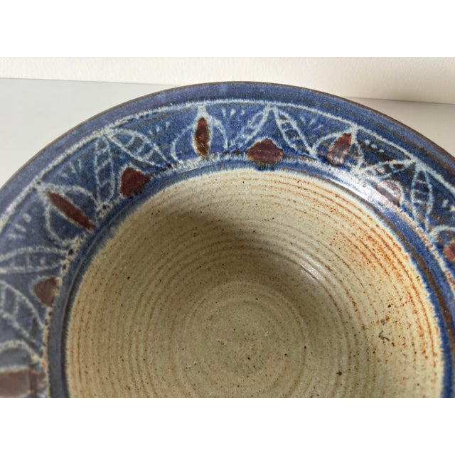 1982 Vintage Handmade Studio Art Stoneware Pottery Bowl – Signed For Sale In Miami - Image 6 of 9