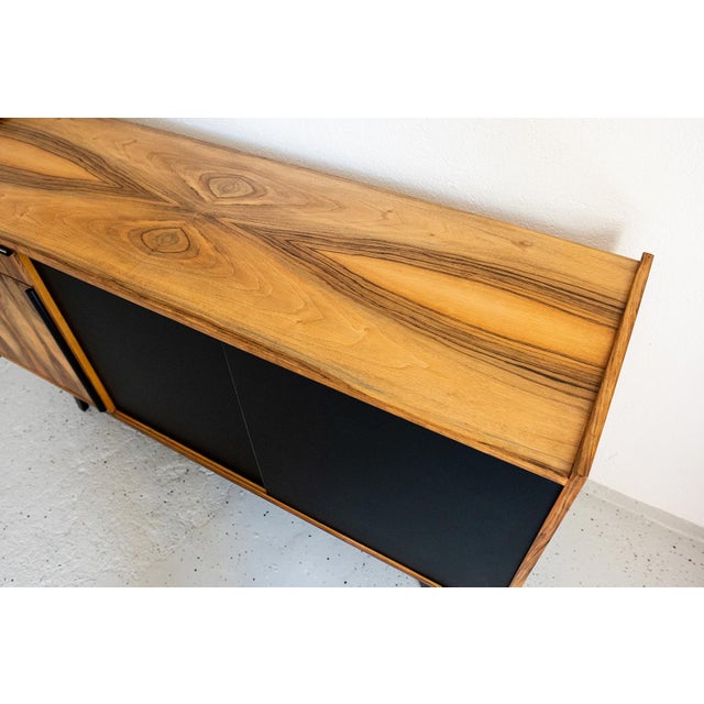 Vintage Polish Sideboard in Walnut, 1970s For Sale - Image 12 of 18