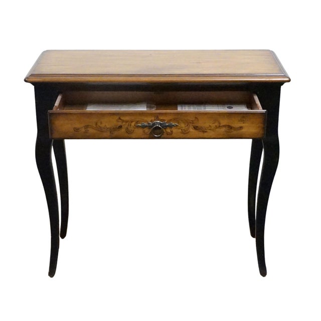 Late 20th Century Hooker Furniture Traditional Hitchcock Inspired Contemporary 36" Accent Console Table For Sale - Image 5 of 12