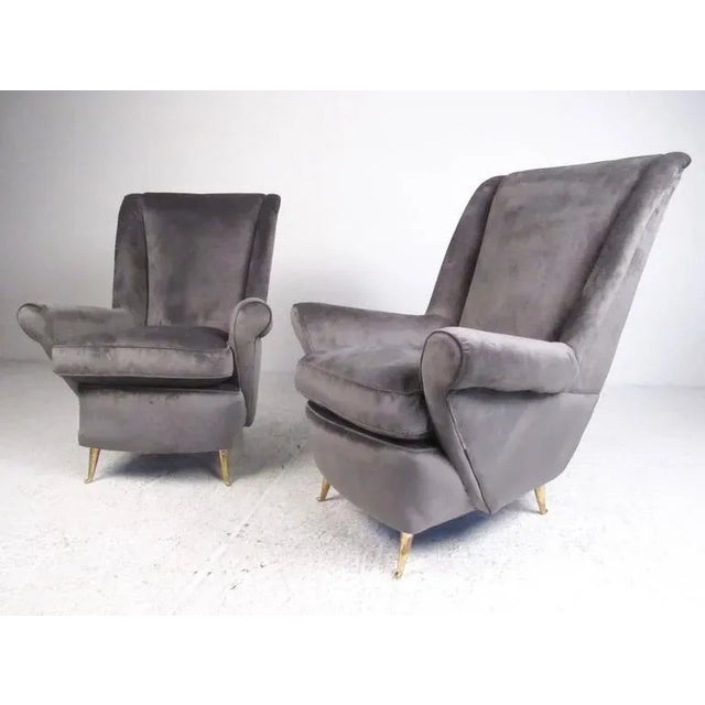 Italian Modern Lounge Chairs for Arredamenti Isa - a Pair For Sale - Image 11 of 11