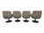 Dark Green Daystrom Furniture Molded Swivel Chairs, Set of 4 For Sale - Image 8 of 9