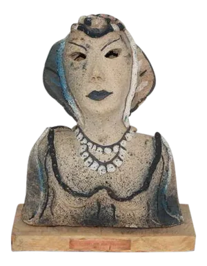 Dama a La Noche 1985 Ceramic by Gadu