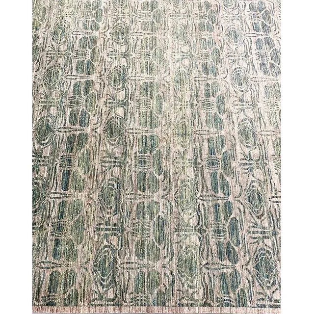 Handwoven Modern Ikat Area Rug 9’3″ X 11’10” For Sale - Image 9 of 12