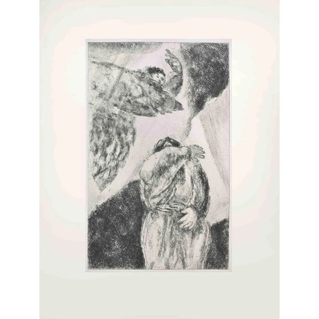 Etching on Montval wove paper, realized by Marc Chagall in 1931-39 and published by Tériade in 1956. Edition of 275+30 out...