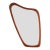 Atomic Asymmetrical Teak Framed Wall Mirror For Sale