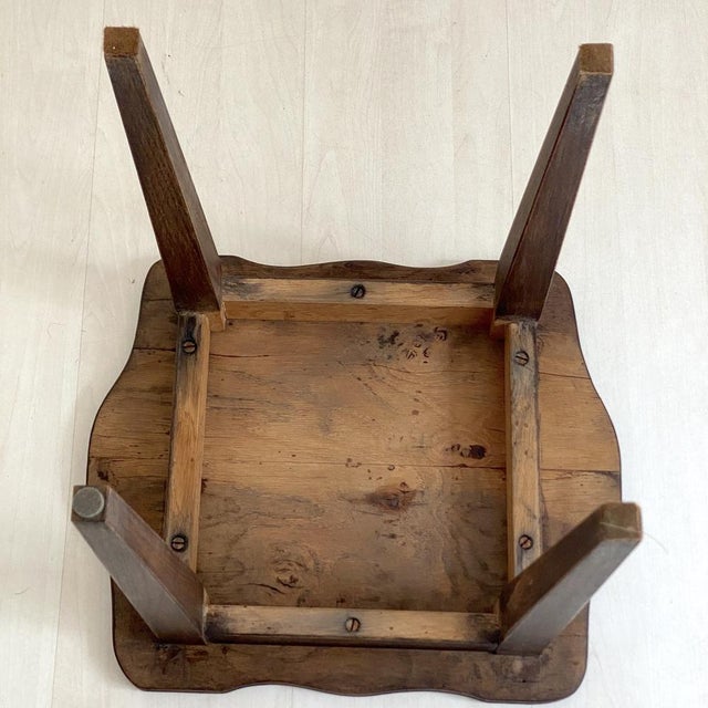 Wood Small Side Table, 1930s For Sale - Image 7 of 8