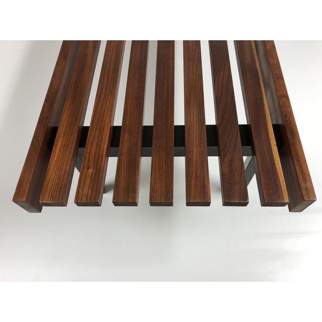 Wooden Slatted Bench from the Wiener Werkstätten, 1960s For Sale - Image 13 of 18