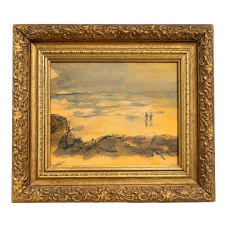 Artwork by Merwin Richard Altfeld 1966 Original Malibu California Mixed-Media Painting For Sale