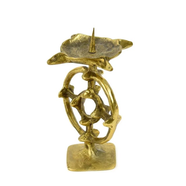 1960s Brutalist Candle Holder For Sale - Image 6 of 6