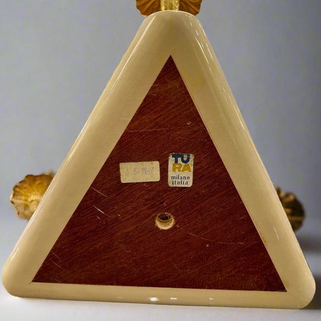 Aldo Tura 1960s Aldo Tura Modernist Three-Arm Candelabra For Sale - Image 4 of 8
