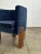 Custom Lounge Chair in Blue For Sale - Image 4 of 8
