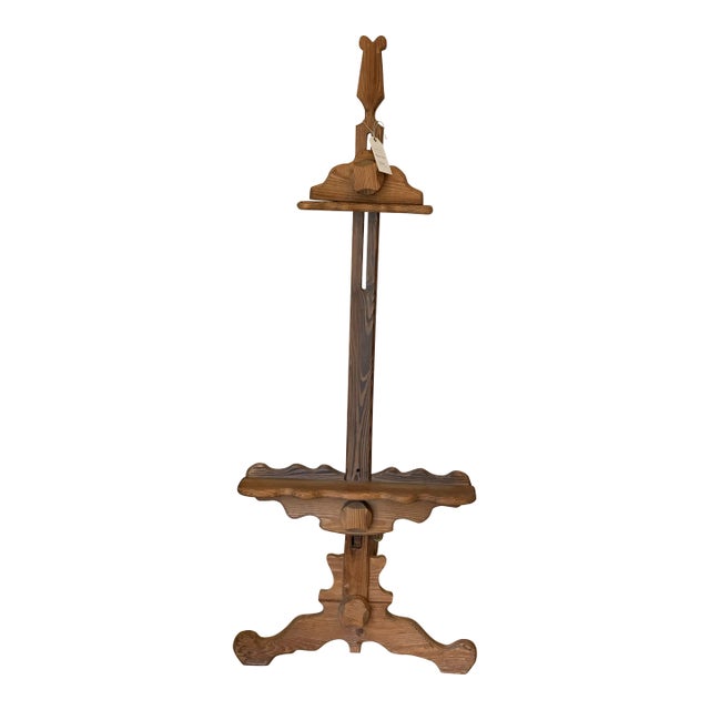 1970s Witco Carved Wood Artist's Easel For Sale