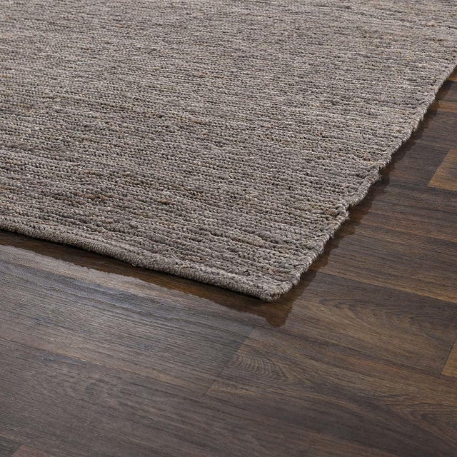 Contemporary Soumak Jute Gray Rug - 2 X 3 For Sale - Image 3 of 3