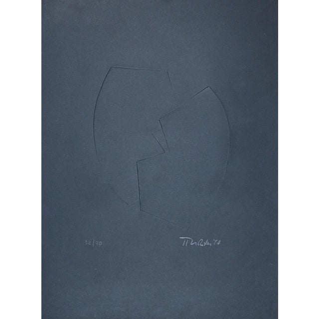 Untitled is an abstract artwork realized by Hans Richter in 1970 Embossing on alluminum plate printed in 1 color on Umbria...