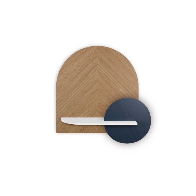 Contemporary Alba M - Herringbone Wall Shelf by Daniel García Sánchez for WOODENDOT For Sale - Image 3 of 5