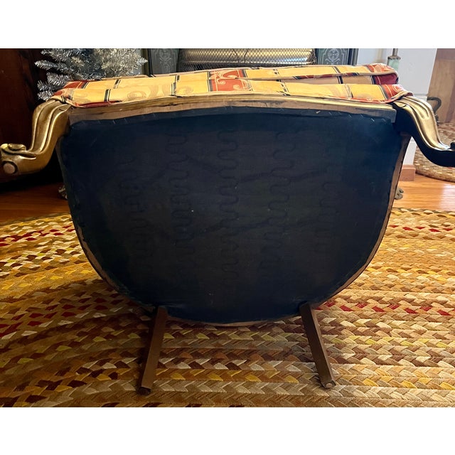 Queen Anne Early 20th Century Queen Anne Style Wing Chair For Sale - Image 3 of 6