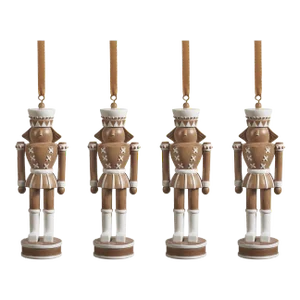 Gelsey Nutcracker at Halt Hanging Ornaments, Set of 4