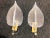 Mid-Century Modern Murano Glass Leaf Sconces With a Zebra Stripe Pattern - a Pair For Sale - Image 3 of 11
