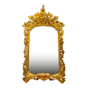 19th Century Italian Carved and Giltwood Florentine Mirror