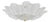 Large Italian Murano Glass Leaf Flush Mount, 2000 For Sale