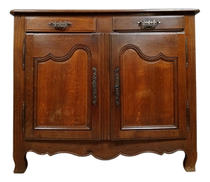 Louis XV Curved Sideboard in Oak and Poplar, 1750s