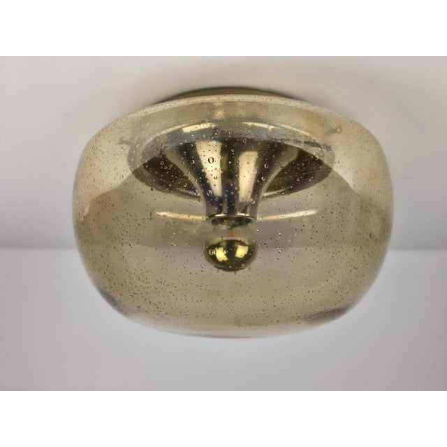 Mid-Century Modern Italian Space Age Bubble Glass Ceiling Light, 1970s For Sale - Image 3 of 18