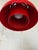 Plastic Red Acrylic Dome Pendant Light With Inner Diffuser Mid-Century Modern 1970s For Sale - Image 7 of 8