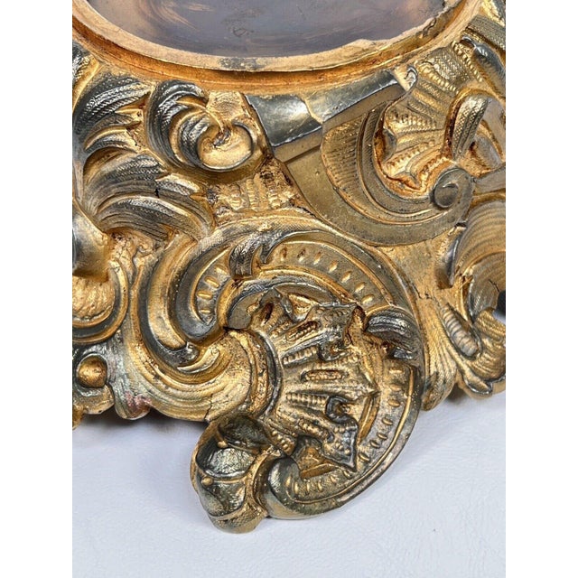 Metal Antique 19th Century French Gilt Bronze Display Base or Ormolu Mount for Vase or Lamp in the Louis XVI Rococo Taste For Sale - Image 7 of 12