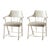Pair of Captain's Armchairs - Zinc White For Sale