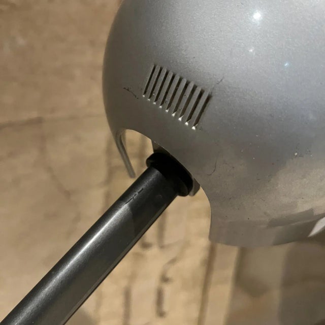 1980s Artemide Adone Vintage Metal Adjustable Floor Lamp Stone Base Italy For Sale - Image 12 of 12