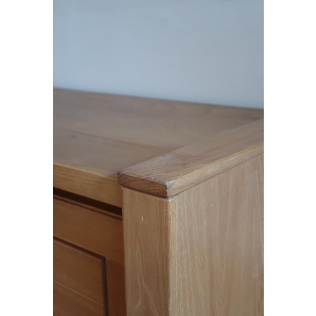 Long Low Sideboard Bench in Elm by Camif, France, 1970s For Sale - Image 15 of 18
